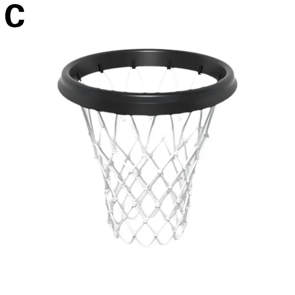 Rede de basquete portátil pu, estrutura interna e externa removível, rede portátil de basquete, acessórios profissionais w1c8 - Image 1