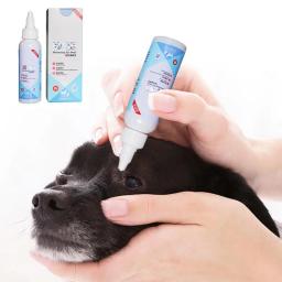 Solução segura para gotas oculares para animais de estimação, hidratante, lavagem ocular, limpador ocular para cães e gatos, limpeza de lágrimas, 60ml - Image 6