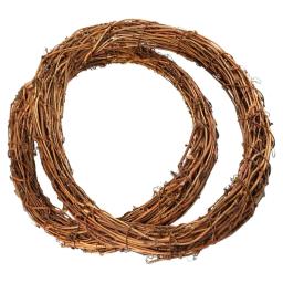 Rodada natural rattan grinalda, 10/15/20/25/30/40cm, anel de suspensão, para o casamento, festa de aniversário, diy - Image 5