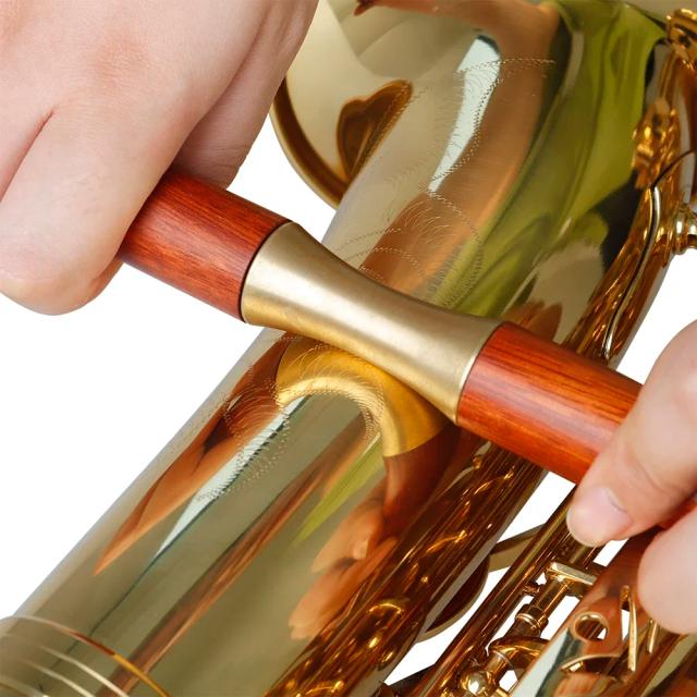 Rolo de Pressão de Madeira para Saxofone e Instrumentos de Metal - Acessórios para Trompete, Trombone e Reparos em Partituras