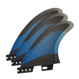 Quilha Epoxy Resin Fiberglass Surf, FCS 2, Blue, MF, Médio, G5, Prancha Thruster, Fins, Novo - Image 1