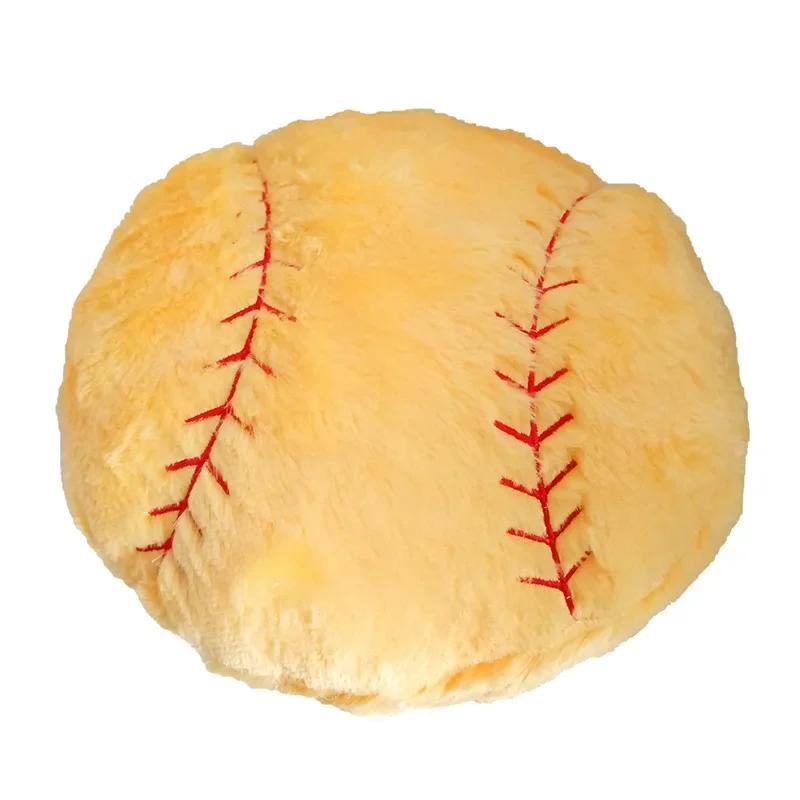 Almofada macia travesseiros esportivos de pelúcia para sala de estar, futebol e basquete em forma de assento, almofada traseira para decoração, Ins - Image 1
