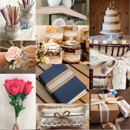 Handmade Natural Juta Burlap Lace Rolls, decoração de casamento, rolo de laço vintage, fita de embrulho, 14 estilos, 2 metros - Image 2
