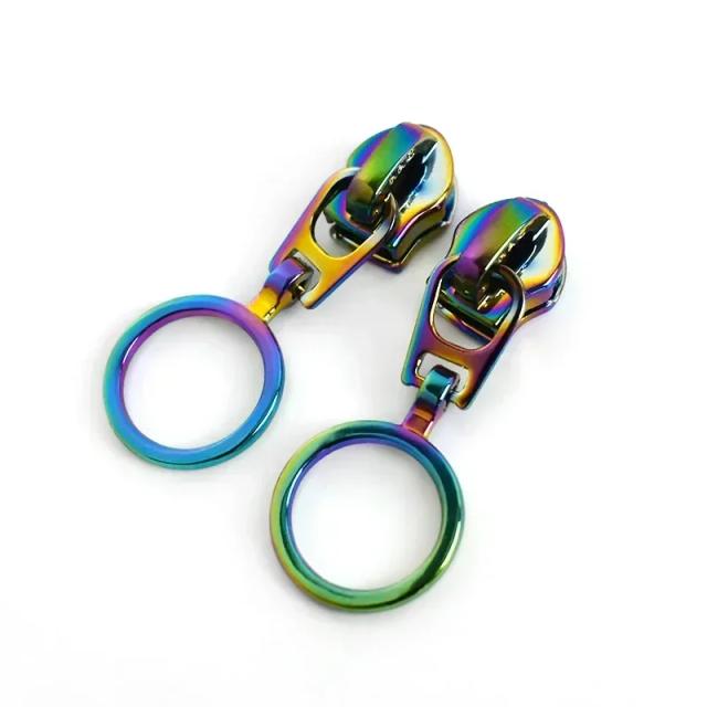 Cabeça de Puxador de Zíper Meetee em Nylon com Deslizadores para Reparação de Zíperes - Pacotes de 5, 10 e 20 Peças