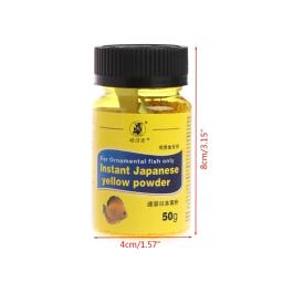 Aquário tanque peixes 50g pó amarelo instantâneo para peixes ornamentais tratar bacteriano dropshipping - Image 6