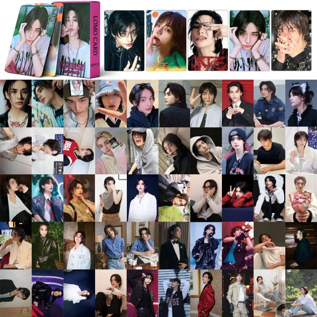 Coleção Completa 55 Pçs de Photocards de Kpop - Álbum Novo de Felix com Impressões Exclusivas para Fãs