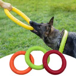 Brinquedos para cães, disco voador para animais de estimação, anel de treinamento, extrator, anti-mordida, suprimentos interativos flutuantes, brinquedos para cães, mastigação agressiva - Image 2