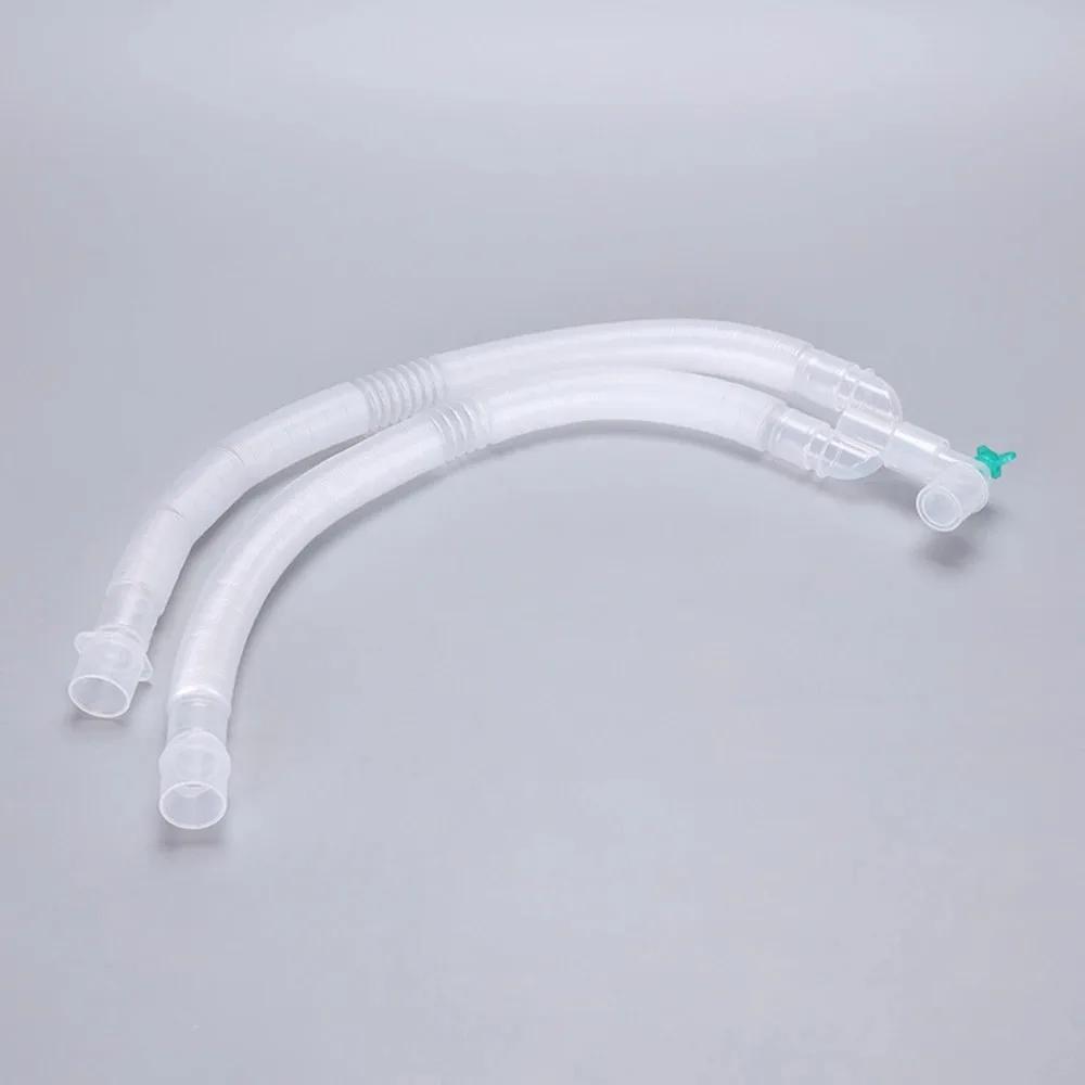 Tubo De Circuito De Respiração Coaxial, tubo ondulado descartável, equipamento veterinário da anestesia animal - Image 1