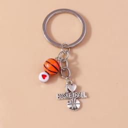 Criativo Mini 3D Esporte Bola Chaveiro, Chaveiro Pingentes para Porta-Chave Do Carro, Decoração Da Bolsa, Rugby, Futebol, Jóias Presentes - Image 5