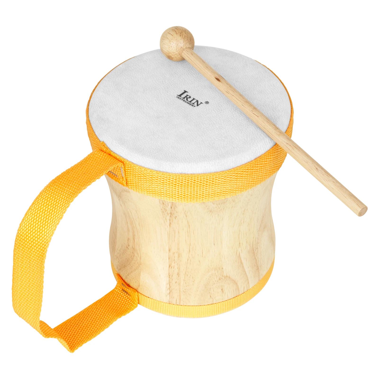 IRIN-Tambor De Mão De Pele De Carneiro De Madeira, Baterista Indiano, Instrumento De Percussão Orff, Drum Pré-escolar, Tambor De Ensino, Presentes De Música - Image 1