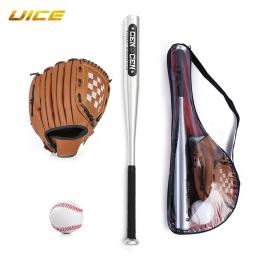 Alumínio Baseball Bat Set com luva e bolas de beisebol, Self Defense Batting, Prática Pickup Games, Baseball Acessório, 25 Polegada - Image 1