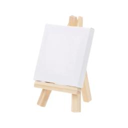Mini tela conjunto cavalete natural, conjunto para pintura arte, desenho, artesanato, suprimento casamento r9jb - Image 2