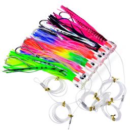 Polvo Saia Isca Trolling Lure com Water Hole, Equipamento de pesca, acessórios de pesca ao ar livre, durável e prático, 23x3cm, 9" - Image 5