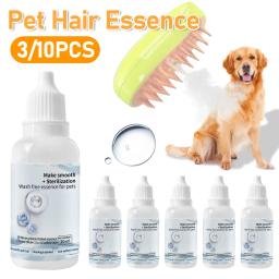 Escova de vapor para limpeza de animais, lavagem livre, soro do cabelo essência, grooming animal, depilação essência gato e cão, steamy, 3-5pcs - Image 1