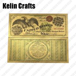 Personalizado EUA 1000 dólares Pure Gold Cor cédula USD 1000 Dólares Comemorativos Bill Estados Unidos DA América Notas Para Presente - Image 2