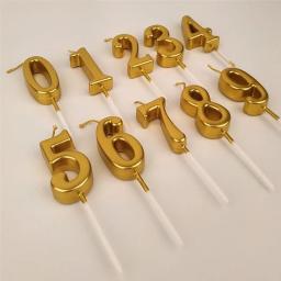 Number Birthday Candle for Kids, Vela de aniversário para bolo, Fontes de festa, Decoração Velas, 1, 2, 3, 4, 5, 6, 7, 8, 9, 0 - Image 2