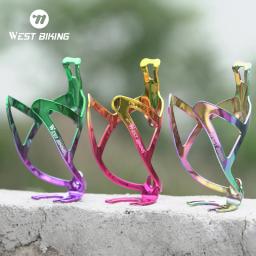 West biking-bicicleta titular garrafa de água, feito de liga de alumínio cnc, acessórios de ciclismo ultraleves, para mtb e road bike - Image 1