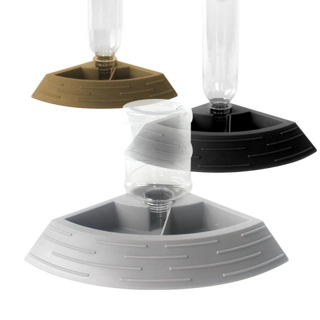 Alimentador Automático de Répteis com Garrafa de Água e Prato de Canto para Tartarugas, Lagartos e Lagartixas - Cor Variada, 1 Unidade