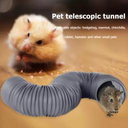 Túnel de jogo dobrável para pequenos animais, gaiola de hamsters, pequenos brinquedos, tubo extensível, cobaia, ouriços, holandês, ratos, hamsters - Image 2