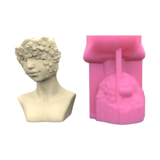 Moldes de Silicone Exclusivos para Artesanato: Vasos de Flores, Formas Humanas e Criações em Resina Epóxi