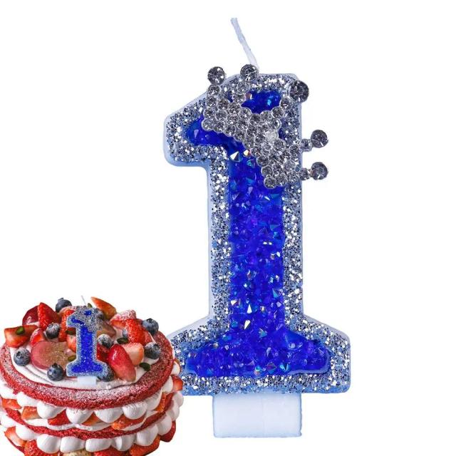 Velas de Aniversário 3D com Glitter para Decoração de Casamentos e Festas Temáticas