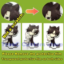 Combinação de suporte personalizado, figura de anime, modelo acrílico transparente, decoração de mesa, foto, chaveiro para fãs, presentes - Image 5
