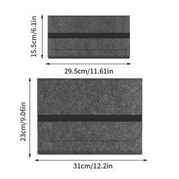 Teclado Saco de armazenamento para K380 Teclado sem fio, impermeável, Dustproof, lã macia, luva de feltro, teclado, Drop Shipping - Image 3