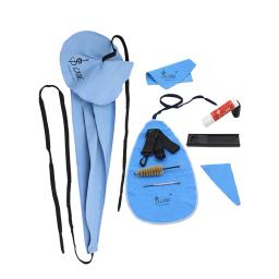 Kit de Limpeza Clarinete com 4 Panos e Escova, Graxa de Cortiça para Vários Instrumento Saxofone e Sopros, 10Pcs - Image 1