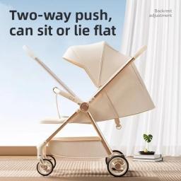 Carrinho de bebê dobrável para caminhar carrinho de guarda-chuva de viagem compacto leve e conveniente para bebês e crianças pequenas - Image 2