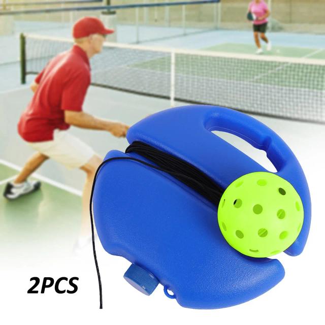 Treinador de Pickleball Portátil com Bola - Kit com 2 Unidades