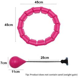 Aros ajustáveis destacáveis do esporte, aros da massagem, exercício fino abdominal da cintura, equipamento da aptidão, Gym, treinamento home, perda de peso - Image 6