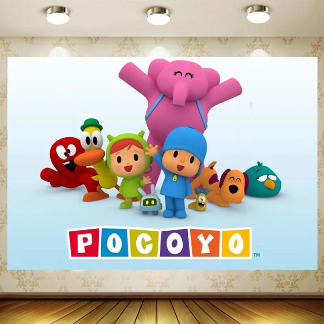 Pocoyo: Personalize Backdrops para Jogos, Festas de Aniversário e Baby Showers, Decoração Criativa para Quartos Infantis