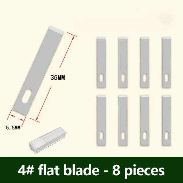Conjunto de Lâminas de Cortador de Alumínio de Precisão para Artesanato e Reparos DIY - 8 Peças