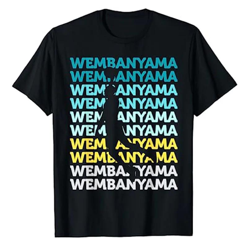 Wembanyama-Camiseta gráfica de basquete, camiseta de fã de basquete, jogador de basquete, roupas esportivas masculinas, presente do marido e dos meninos - Image 1