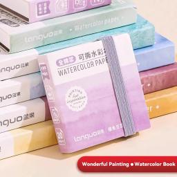 Livro de Papel Aquarela Tearable, 100% Algodão, Mini Jornal, Caderno de Desenho, Estudante de Arte, Sketchbook, Pintura, 300g - Image 2