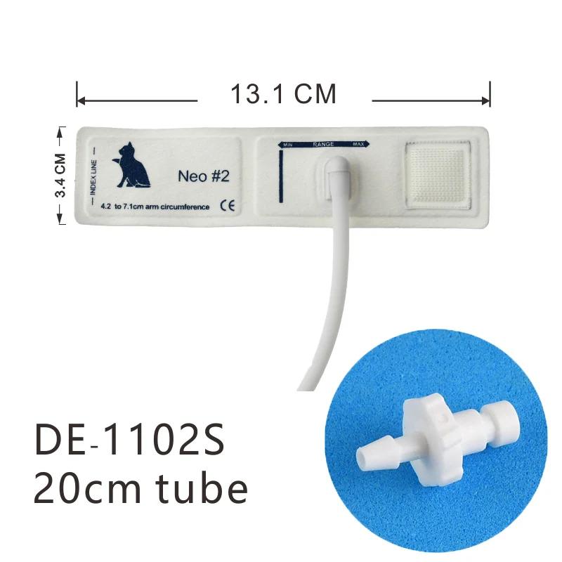 Manguito descartável de pressão arterial animal, se enforma mais monitor veterinário com 1 tipos de interfaces, 5 tamanhos diferentes - Image 1