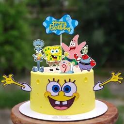 3D Sponge-Bob Foil Balão Decorações, Talheres descartáveis, Guardanapos Prato, Fontes Do Partido De Aniversário - Image 3