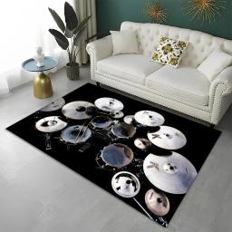 Instrumentos musicais antiderrapantes Kit de tapete, conjunto de bateria, tapete para casa, sala de estar, quarto, sofá, decoração de capacho, tapete infantil, tapete de chão - Image 6
