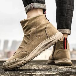 Moda 2025 botas masculinas nova plataforma sapatos casuais masculinos oferta barata designer antiderrapante venda quente de alta qualidade confortável y2k - Image 6