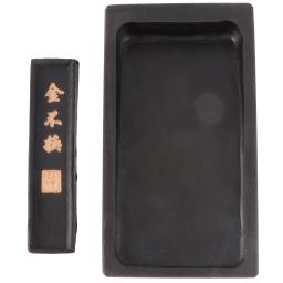 2 pçs 5 Polegada premium durável inkstone pedras de tinta tradicional chinesa com vara de tinta para caligrafia chinesa e pintura - Image 1