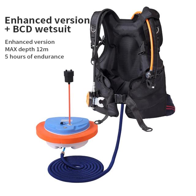 Snorkel Autônomo com Ventilador Móvel e Armadilha Subaquática - Novo T10M para Mergulho Inverno 3.5-5H