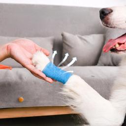 Bandagem elástica auto-adesiva para Pet, Protetor de capa não tecida, Fita esportiva retrátil ao ar livre, Bandagem auto-adesiva para cachorro - Image 2