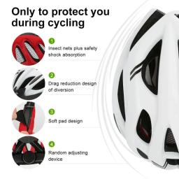 Capacete de bicicleta MTB com taillamp para homens e mulheres, capacete de ciclismo ajustável, estrada de montanha, almofada macia, chapéu de segurança, acessórios esportivos - Image 3