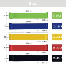 Bandas elásticas de resistência TPE Fitness esporte Loop de borracha Treinamento de força Cinto expansor de treino Yoga casa, equipamento de ginástica - Image 5