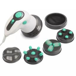 Corpo massageador elétrico anti celulite portátil gordura emagrecimento cuidados de saúde instrumento de massagem vibração cervical coluna pescoço cintura - Image 1