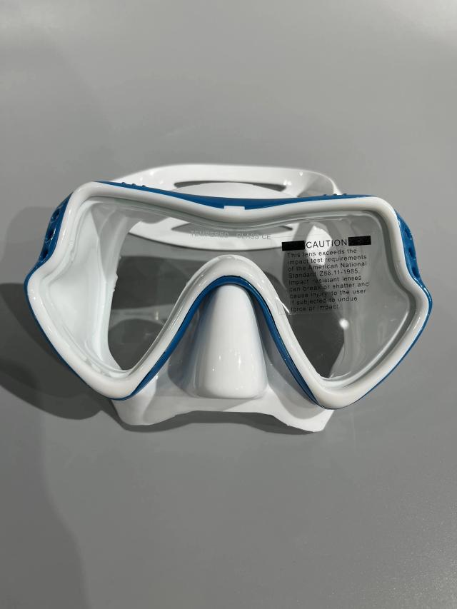 Máscara de mergulho profissional em silicone com proteção UV para snorkel e natação para adultos