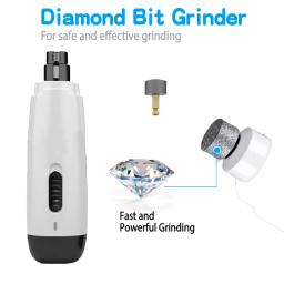 Bateria portátil Nail Grinder para animais de estimação, cães e gatos, aparador de higiene, cortador de unhas, ferramentas de polimento indolores - Image 3