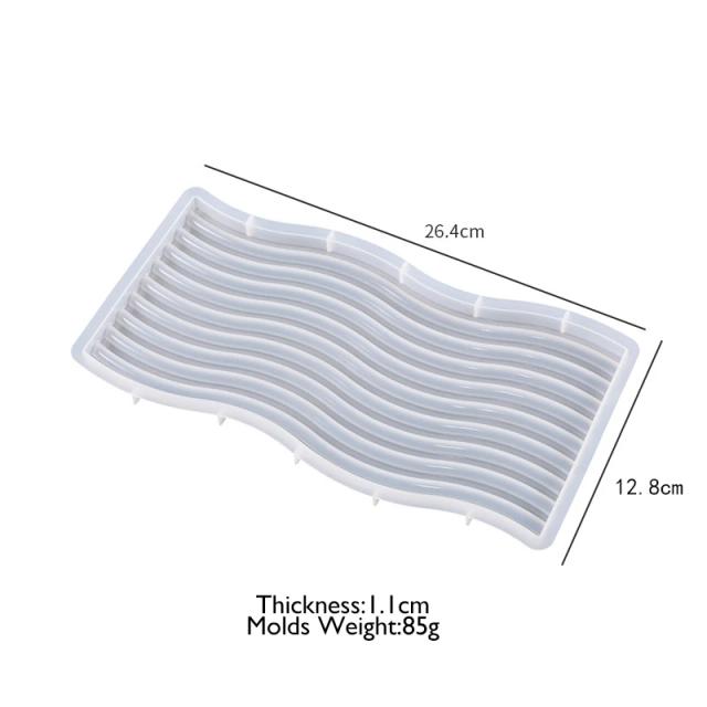 Molde de Silicone U para DIY: Ideal para Concreto, Gesso, Coasters e Artesanato Geométrico Decorativo