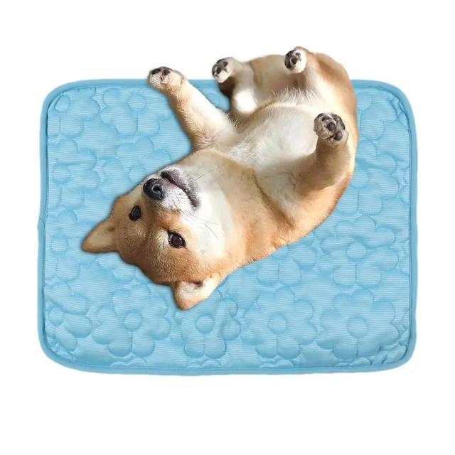 Cama Dobrável e Tapete Lavável para Pets de Todos os Tamanhos, Ideal para Uso Interno e Externo no Verão