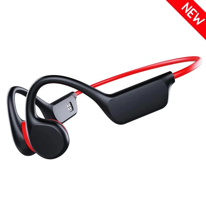 Verdadeira condução óssea fone de ouvido ipx8 32gb bluetooth 5.3 sem fio natação fone com microfone à prova dwaterproof água exercício fitness - Image 1